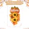 Glitzhome® 22.5" Fall Metal Pumpkin & Sunflower Wall Décor